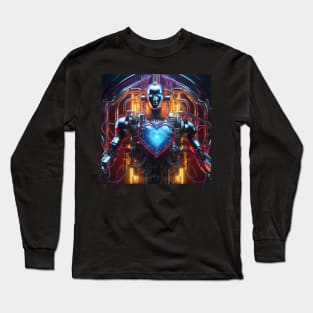 Robotic Heart Long Sleeve T-Shirt